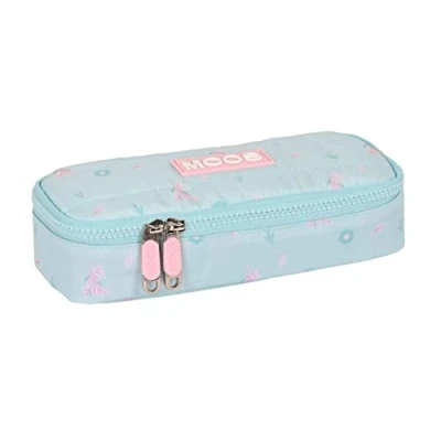 Imagen de MOOS Portatodo Infantil, Estuche Niño, Ideal para Niños en Edad Escolar, Cómodo y Versátil, Calidad Resistencia, 22x8x5 cm, Color Azul Turquesa
