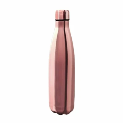 Imagen de Nerthus FIH 595 Termo Doble Pared para fríos y Calientes Diseño Oro Rosa 750 ml Libre de BPA, Tapón Hermético, Acero Inoxidable 18/8