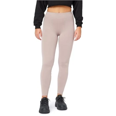 Imagen de Bellivalini Leggins Calientes Mujer Termo Mallas Invierno Cálidas Après Ski BLV50 320 (Caffelatte, XL)