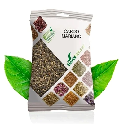 Imagen de Soria Natural Cardo Mariano Semillas Bolsa, Blanco, 75 Gramos