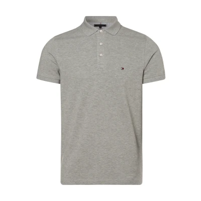 Imagen de Tommy Hilfiger Polo de Manga Corta para Hombre 1985 Slim Fit, Gris (Light Grey Heather), S