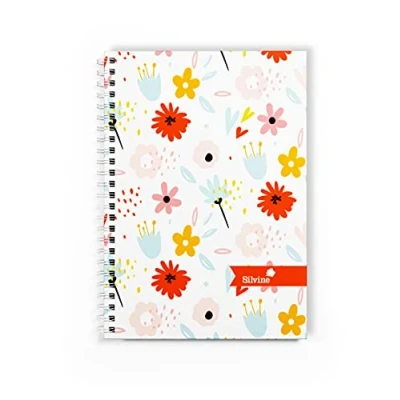 Imagen de Silvine Marlene West Cuaderno de tapa dura, tamaño A5, rayado, 140 páginas