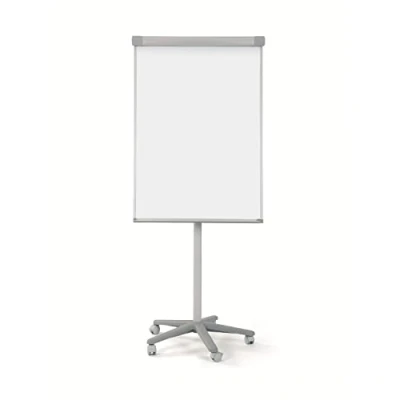 Imagen de Bi Office Pizarra Magnética con caballete móvil Smart, rotafolios ruedas, marco de aluminio 70 x 100 cm