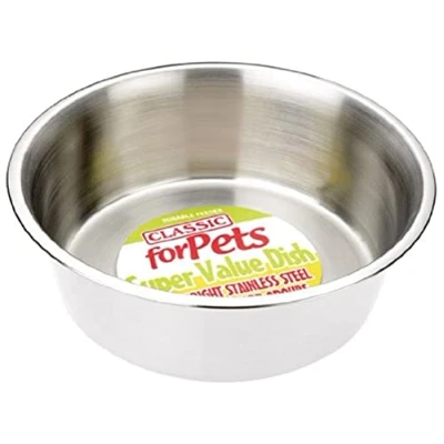 Imagen de Classic Pet Products Super Value Plato de Acero Inoxidable (4700 ml)