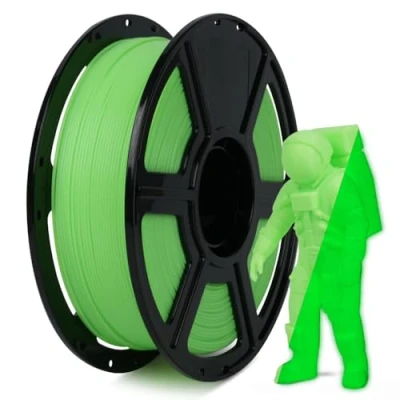 Imagen de FLASHFORGE Filamento PLA de 1,75 mm para impresora 3D alto flujo y velocidad verde luminoso máx. 500 mm/s impresión, alta luminosidad efecto larga duración