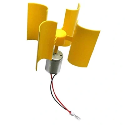 Imagen de generador de electricidad eólica, mini turbinas eólicas, viento, kit viento vertical, modelo enseñanza DIY