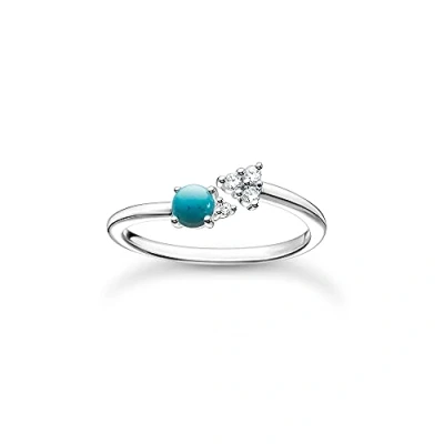 Imagen de Thomas Sabo anillo flecha piedra turquesa plata de ley 925 TR2345 405 17 48