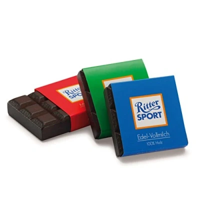 Imagen de Erzi Juego de imaginación Grocery Madera Shop Mercancías Ritter Sport Mini Mix Chocolate