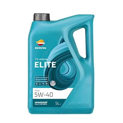 Imagen de REPSOL aceite lubricante sintético para coche ELITE 50501 5W 40 5L