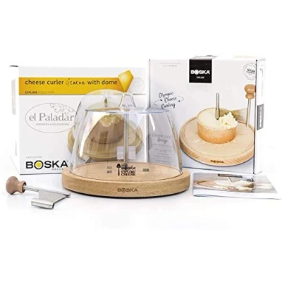 Imagen de EL PALADAR JAMONERIA &amp; DELICATESSEN Girolle con tapadera Máquina Cortadora de Queso Tete Moine y Chocolates la Misma Forma del Queso.