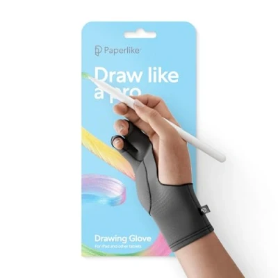 Imagen de Paperlike&#039;s Drawing Glove para iPad Guante Artistas Dibujar en Tabletas (Mano Derecha e Izquierda; 3 Tamaños: S, M, L)