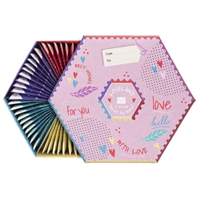 Imagen de ACORUS Surtido de Té Loveland, Juego Te Caja Regalo Cesta Natural 6 Sabores, Mujer y Hombre Sorprende a tus seres Queridos, 60 Bolsitas, Seleccion Tes para