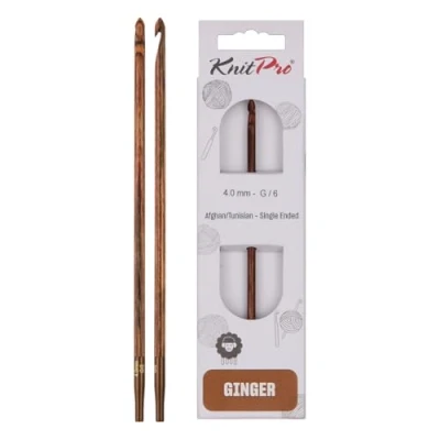 Imagen de KNITPRO Afgano/tunecino: Ganchillo, Madera, Assorted, 4.00mm