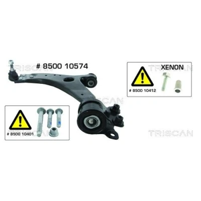 Imagen de TRISCAN 8500 10574 Barra oscilante, suspensión de ruedas con rótula suspensión/carga, apoyo caucho Brazo oscilante transversal 17,8, 21,8