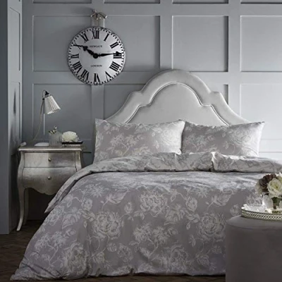 Imagen de Dreams &#039;N&#039; Drapes Dos, 52% poliéster, 48% algodón, Gris, Doble, 200 x cm (Funda de edredón), 48 76 Almohada)