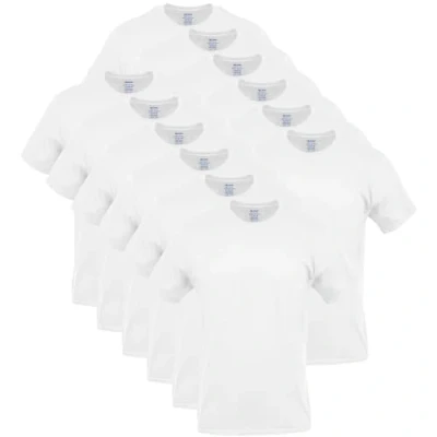 Imagen de Gildan Camiseta para hombre, estilo G1100 (paquete de varias unidades), blanco (12 Pack), Large