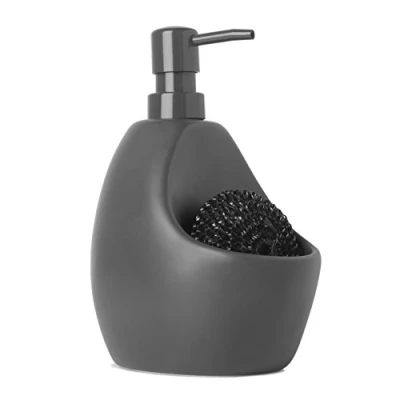 Imagen de Umbra Joey Dispensador de detergente o jabón, 591ml, Cerámica gres, Gris carbón