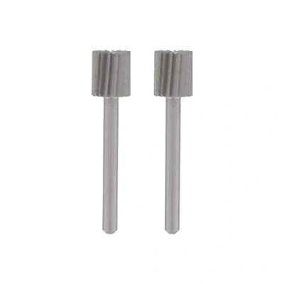 Imagen de Dremel 115 Juego de accesorios fresado, 2 fresas alta velocidad en forma cilindro con un diámetro trabajo 7,8 mm