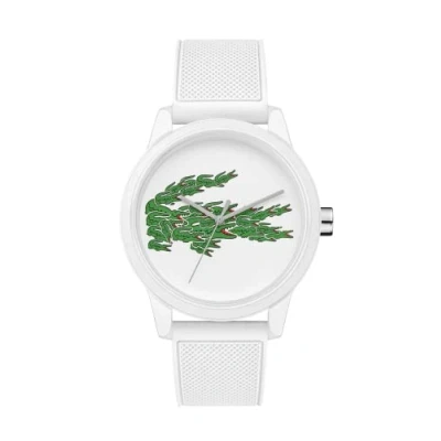 Imagen de Lacoste Reloj Analógico de Cuarzo para hombre con Correa en silicona Blanco 2011039