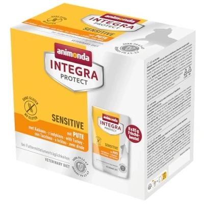 Imagen de animonda Integra Protect Comida para Gatos Sensible a la Dieta, húmeda alergias los piensos, con Pavo, 8 x 85 g