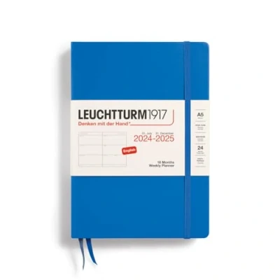 Imagen de LEUCHTTURM1917 370723 Agenda semana vista Medium (A5) 2025, 18 meses (07.2024 12.2025), Tapa Dura, Sky, Inglés