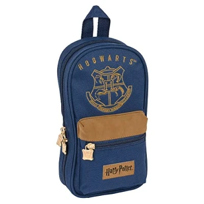 Imagen de Safta, Plumier Mochila C/4 Port.Llenos Harry Potter Magical 12X23X5Cm Unisex niños, Multicolor, Estándar