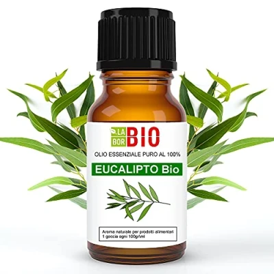 Imagen de Eucalipto Bio Aceite Esencial 100% Puro 30 ml Uso Alimentario Terapeutico Cosmetico Aromaterapia Laborbio