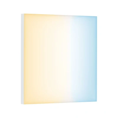 Imagen de Paulmann 79825 LED Velora cuadrado incl. lámpara 1x10,5 W regulable, blanco mate, panel luminoso, metal, luz de techo 2700 K, 10.5 W, Zigbee Tunable White, ▭ 295x295mm