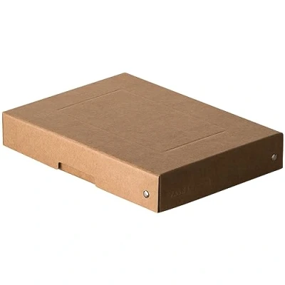 Imagen de FALKEN Original PureBox Nature. Fabricado en Alemania. 40 mm de alto, DIN A5. Caja almacenamiento con tapa cartón resistente. regalo vegana. transporte multiusos