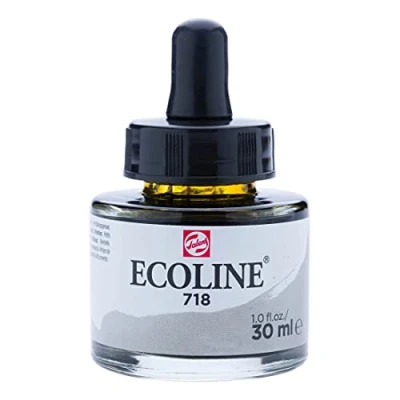 Imagen de ECO LINE Ecoline Acuarela Líquida Frasco 30 ml Gris Cálido 718 (11257181), Warm Grey, Talla única, 3