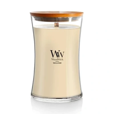 Imagen de WoodWick Scented Candle Large Vanilla Bean 18 cm / ø 10