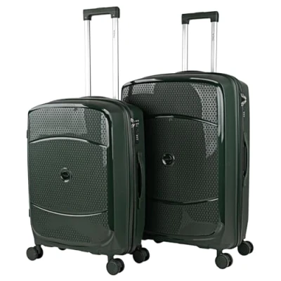 Imagen de ITACA Juego Maletas de Viaje Material Super Resistente. Set Candado con Combinación TSA, Verde