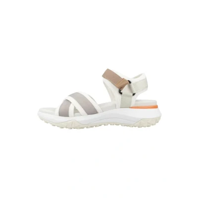 Imagen de Geox D Sorapis + Grip A, Sandalias Deportivas Mujer, Color Blanco y Gris, 37 EU
