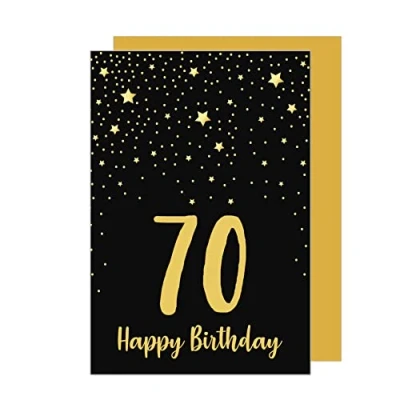 Imagen de Edition Seidel Tarjeta de felicitación 70 cumpleaños con sobre hombre y mujer (GZ347 SW023)
