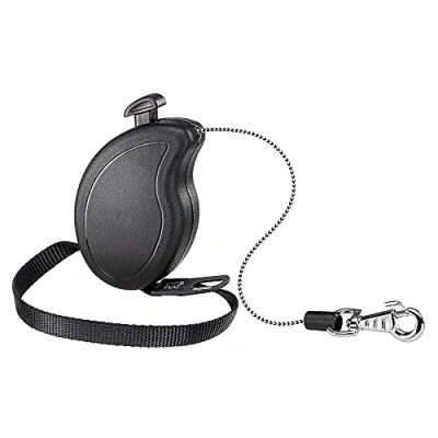 Imagen de Ferplast Correa retráctil para Perros pequeños Flippy One Cord Mini, Cuerda Extensible 3 m, MAX 8 kg, Negro