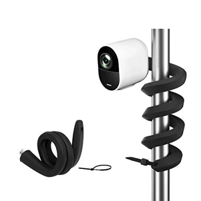 Imagen de HOLACA Soporte giratorio flexible para Arlo Pro 3 4 2 EufyCam 2C 1 y Ultra 4K Baby Monitor Go cámara interior (negro, unidad)