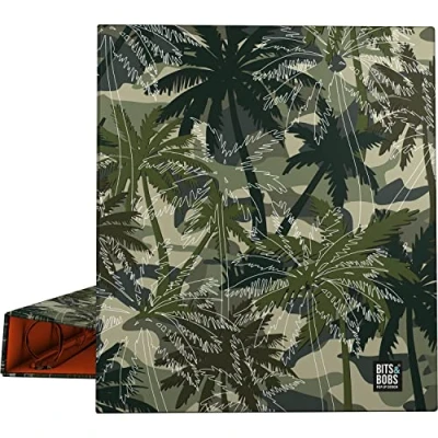 Imagen de Grafoplás Carpeta Escolar A4 4 Anillas Mixtas 40mm Colección Bits&amp;Bobs Pop Up Design Palms Certificado FSC
