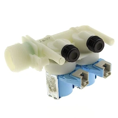 Imagen de Electroválvula doble con conector para lavadora Indesit C00110333