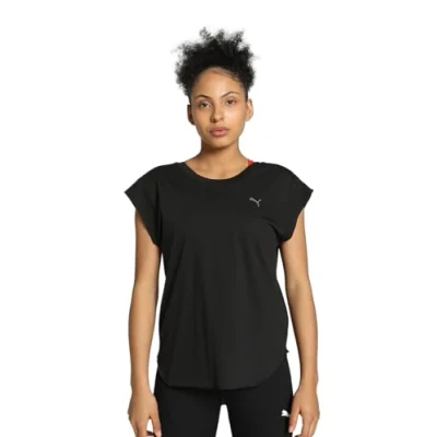 Imagen de Puma Studio Foundations TEE Camiseta deportiva, Mujer, Talla: Large, Black