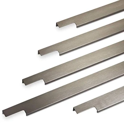 Imagen de SO TECH® Tirador de Mueble BLANKETT 795 mm Acabado en Acero Fino Cepillado para Atornillar la Espalda