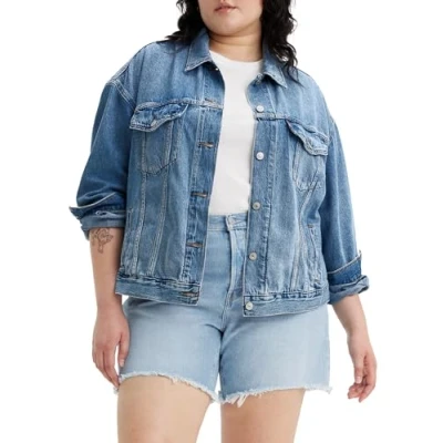 Imagen de Levi&#039;s Plus 90S Trucker Chaqueta vaquera, Mujer, Talla: 48/50, Turning heads