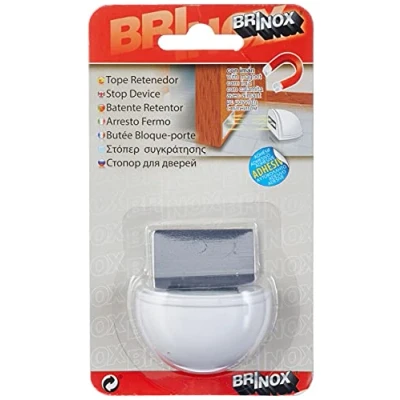 Imagen de Brinox B78260B Tope retenedor con imán, 4,8 x 3,3 2,5 cm, color blanco