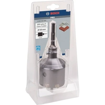 Imagen de Bosch 2 608 550 064 Juego de coronas perforadoras huecas, 3 pzas., SDS plus 68 x 60 mm (pack 1)