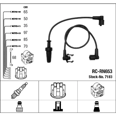 Imagen de Juego de cables encendido NGK 7183