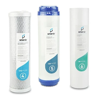 Imagen de smardy 3x filtros de agua set repuestoset Nr. 4 5 6 para Sistema filtrado PRO 203