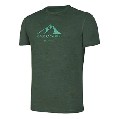 Imagen de Black Crevice Camiseta de Merino para Hombre I 70% Lana y 30% PES reguladora Temperatura Libre crueldad Animal