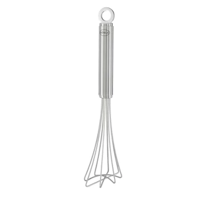 Imagen de RÖSLE Batidor gourmet con trabillas resistentes, mango redondo gancho para colgar, acero inoxidable 18/10, apto lavavajillas, 27 cm