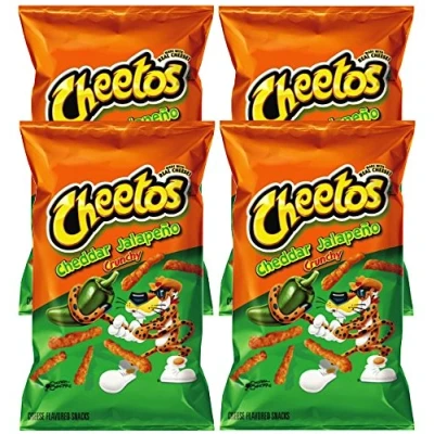 Imagen de Cheetos, Cheddar Jalapeño Crunchy 8.5 onzas (paquete de 4) Cheetos