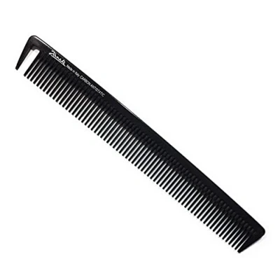 Imagen de Jäneke peine para cortar el pelo 55812, de carbono, 22 cm (antiestático), dientes anchos y con diente (812)
