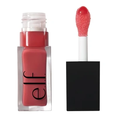Imagen de e.l.f. aceite para labios Glow Reviver, nutritivo y tintado un acabado muy brillante, impregnado de jojoba, vegano no testado en animales, rosa (Rose Envy)